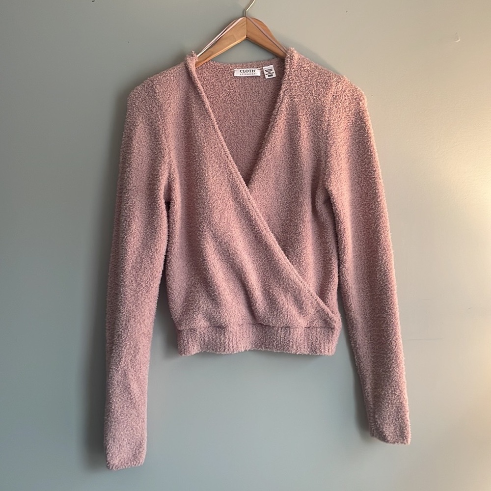 Fuzzy sweater top